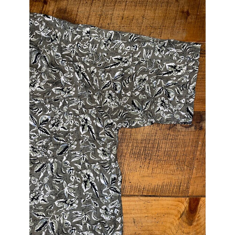 Mens OP Ocean Pacific Sport Floral Hawaiian Soft Corduroy Cotton Pocket Shirt 2X